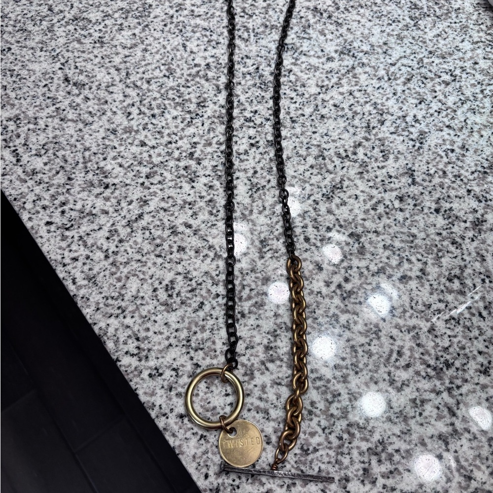 Twisted Silver Power Necklace - Picture 4 of 4